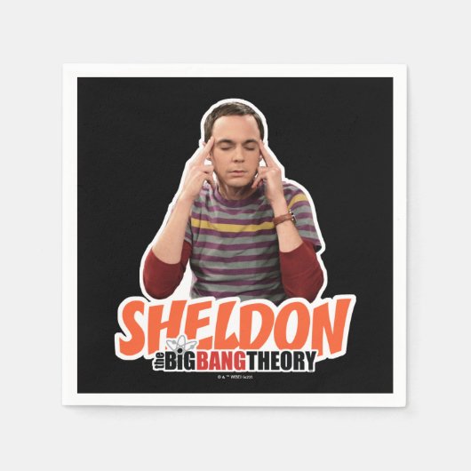 Serviette En Papier La théorie du Big Bang | Sheldon (Devant)