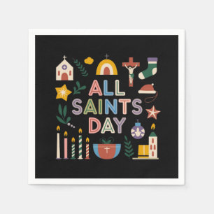 Serviette En Papier La Toussaint célèbre le Jour du Sens