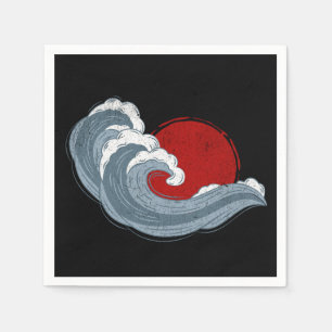 Serviette En Papier La vague de Kanagawa