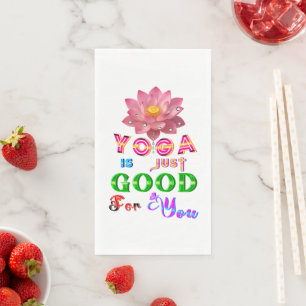 Serviette En Papier La vaisselle de yoga est juste bonne pour vous