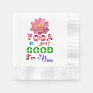 Serviette En Papier La vaisselle de yoga est juste bonne pour vous