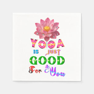 Serviette En Papier La vaisselle de yoga est juste bonne pour vous