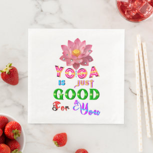 Serviette En Papier La vaisselle de yoga est juste bonne pour vous