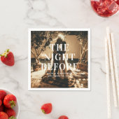 Serviette En Papier La veille. Mariage minimaliste élégant (En situation)