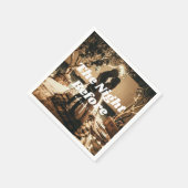 Serviette En Papier La veille. Photo élégante Dîner de répétition (Coin)