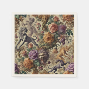 Serviette En Papier La verdure sauvage - gothique victorien