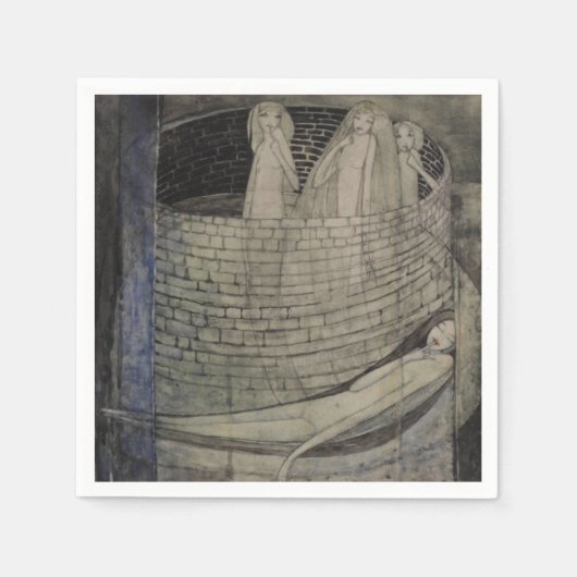 Serviette En Papier La vérité est au fond du puits (Devant)