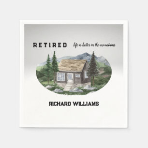 Serviette En Papier La vie de retraite est meilleure dans les montagne