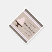 Serviette En Papier La vie est courte, mangez du gâteau (Coin)