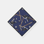 Serviette En Papier La vie est le hockey (Coin)