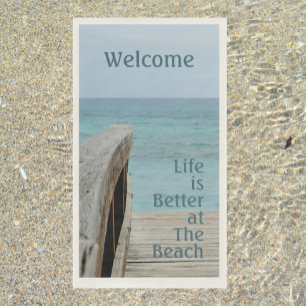 Serviette En Papier La vie est meilleure au Beach Paper Guest Towel