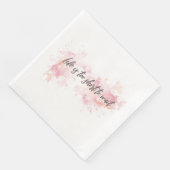 Serviette En Papier La vie est trop courte pour attendre (Coin)