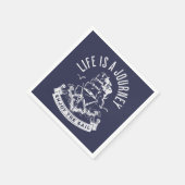Serviette En Papier La vie est un voyage, profiter de la voile (Coin)