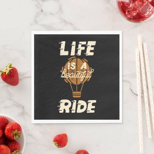 Serviette En Papier La Vie Est Une Belle Promenade (En situation)