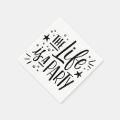 Serviette En Papier La vie est une fête - Citation de fête joyeuse (Coin)