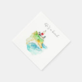 Serviette En Papier La vie est une plage (Coin)