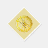 Serviette En Papier La Vie Vous Donne Une Citation De Citron (Coin)