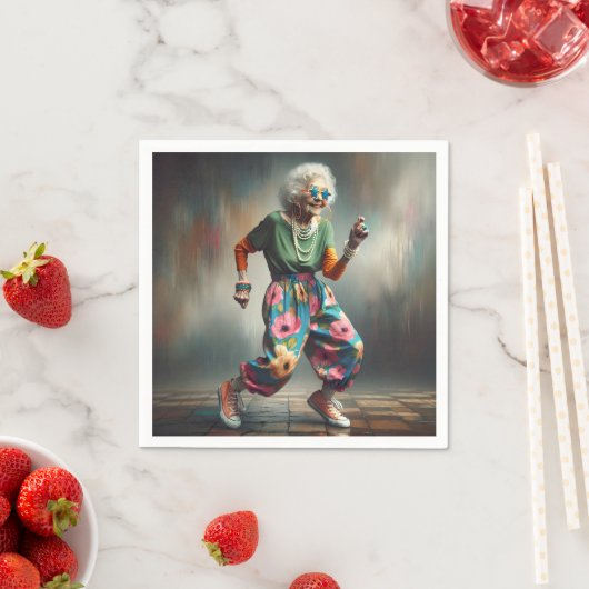 Serviette En Papier La Vielle Dame de Hister (En situation)