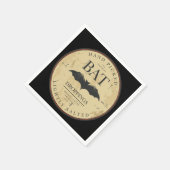 Serviette En Papier Label Bat Droppings Vintage Halloween (Coin)