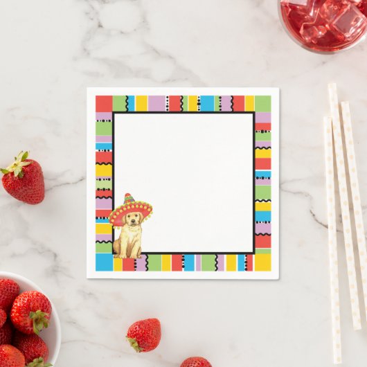 Serviette En Papier Laboratoire jaune Fiesta (En situation)