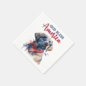 Serviette En Papier Laboratoire patriotique de chiens (Coin)