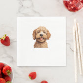 Serviette En Papier Labradoodle australien (En situation)