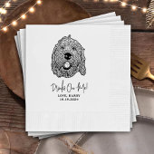 Serviette En Papier Labradoodle Chien Personnalisé Je fais trop de ser