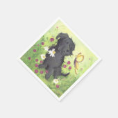 Serviette En Papier Labradoodle Doodle Chien / Papier Napkins (Coin)