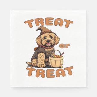 Serviette En Papier Labradoodle Halloween Dog Costume �Treat or Treat�