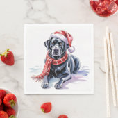 Serviette en papier Labrador (En situation)