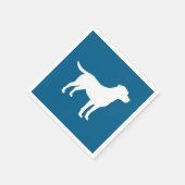 Serviette En Papier Labrador Chien Baby shower Blue Boy Lab (Coin)