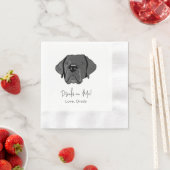 Serviette En Papier Labrador Chien Boisson Personnalisée Sur Moi (En situation)