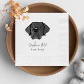 Serviette En Papier Labrador Chien Boisson Personnalisée Sur Moi