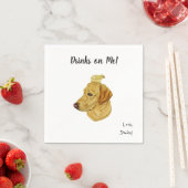 Serviette En Papier Labrador Chien Cocktail Napkins (En situation)