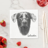 Serviette En Papier Labrador Dog élégant (En situation)