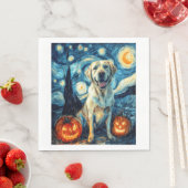 Serviette En Papier Labrador jaune (1) (En situation)