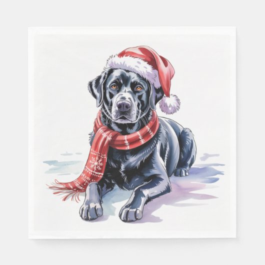Serviette En Papier Labrador Paper Napkin (Devant)