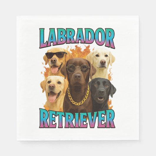Serviette En Papier Labrador Retriever (Devant)