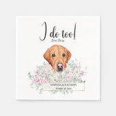 Serviette En Papier Labrador Retriever Chien Mariage Cocktail Serviett (Devant)