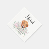 Serviette En Papier Labrador Retriever Chien Mariage Cocktail Serviett (Coin)