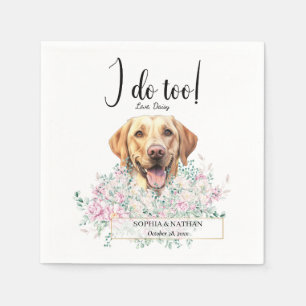 Serviette En Papier Labrador Retriever Chien Mariage Cocktail Serviett