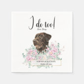 Serviette En Papier Labrador Retriever Chien Mariage Cocktail Serviett (Devant)