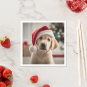 Serviette En Papier Labrador Retriever Christmas (En situation)