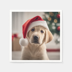 Serviette En Papier Labrador Retriever Christmas