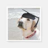 Serviette En Papier Labrador Retriever Graduate With Cap (Devant)