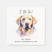 Serviette En Papier Labrador Retriever I Dog Trop moderne Mariage de c (Devant)