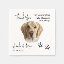 Labrador Retriever Lab Cocktail Napkin Chien Maria