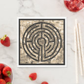 Serviette en papier LABYRINTH V pour déjeuner stan (En situation)