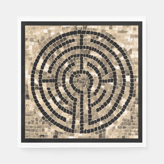 Serviette en papier LABYRINTH V pour déjeuner stan (Devant)