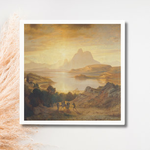 Serviette En Papier Lac de Lugano – Albert Zimmermann